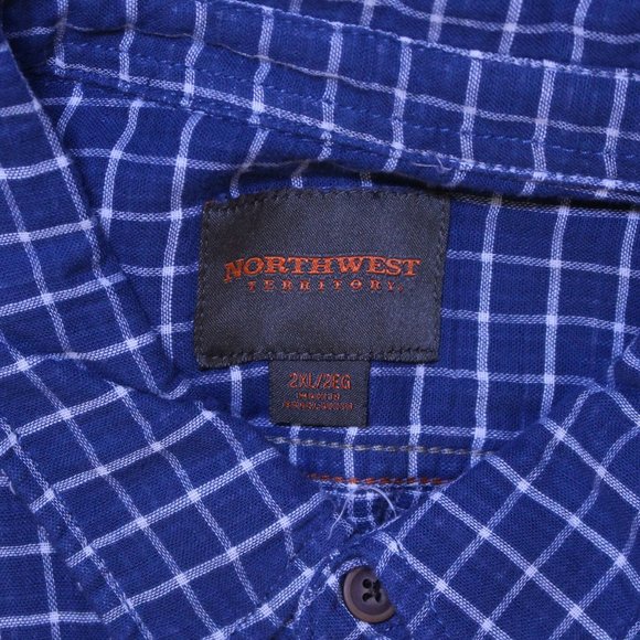 Northwest Territory Blue Checkered Shirt 2XL - Picture 10 of 11